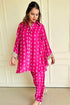Pink Bandhni Fusion Set